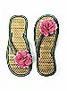 Flower Trimmed Bridesmaid and Bridal Flip Flop