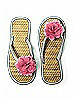 Flower Trimmed Bridesmaid and Bridal Flip Flop