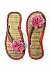 Flower Trimmed Bridesmaid and Bridal Flip Flop