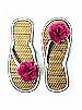 Flower Trimmed Bridesmaid and Bridal Flip Flop