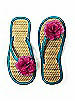 Flower Trimmed Bridesmaid and Bridal Flip Flop