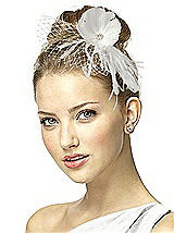 Feather Flower Blusher Headpiece