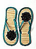 Glimmer Flower Trimmed Bridesmaid Flip Flop