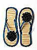 Glimmer Flower Trimmed Bridesmaid Flip Flop