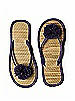 Pom Pom Flower Trimmed Bridesmaid and Bridal Flip Flop