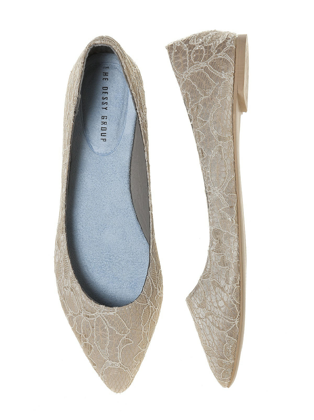 lace ballet flat shoe 