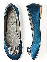 Jeweled Rectangular Shoe Clip