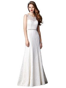 After Six Wedding Dress 1048 in solid
